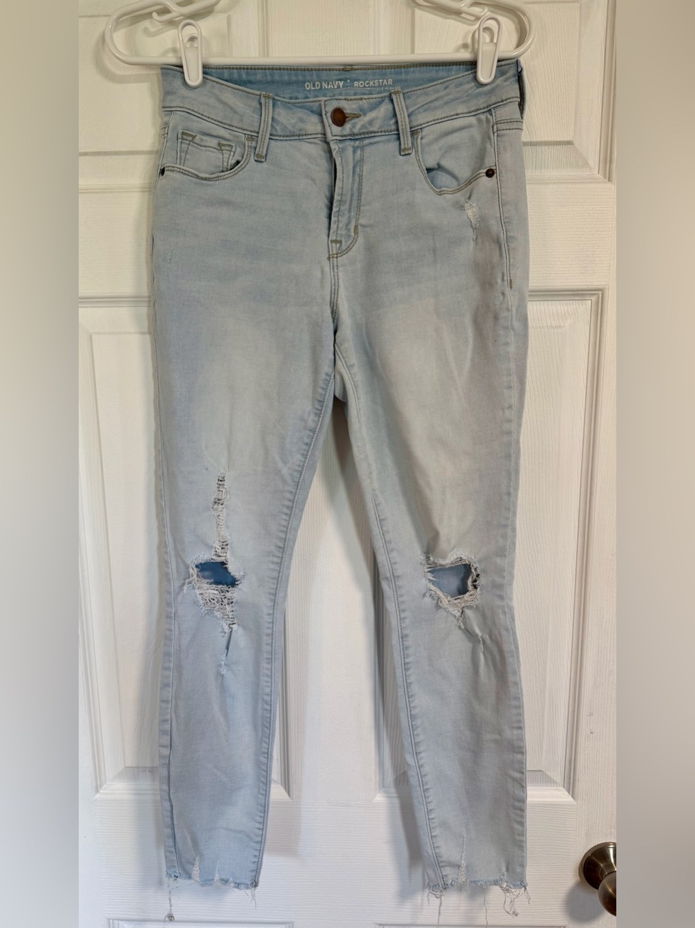Old Navy Light Wash Distressed Women’s Jeans